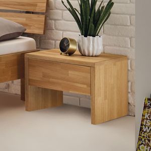 Nachttisch Louvera Kernbuche Massivholz H 35 cm