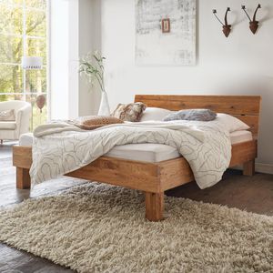 Bett Soria Wildeiche Massivholz