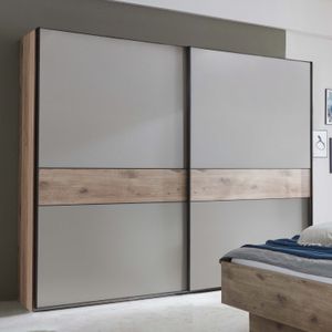 Schwebetüren-Kleiderschrank Carivon Eiche Dekor
