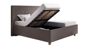SCHLARAFFIA Polsterbett Verdi Komfort Microvelours/Webstoff mit Bettkasten und Lattenrost