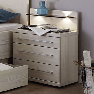 Nachttisch Apolda Lärche Dekor H 52cm