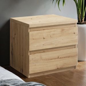 Nachttisch Hilka Eiche Dekor H 44cm