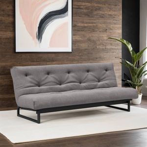 Schlafsofa Frentano Webstoff/Cord mit Lattenrost und Stauraum