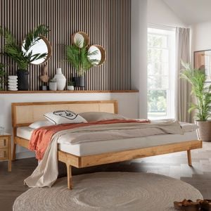 Bett Faye Komfort Eiche Massivholz