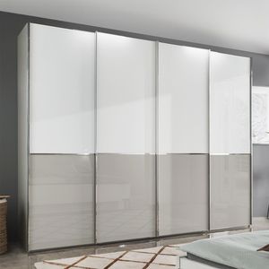 Schwebetüren-Kleiderschrank Shanvalley mit Glasfront