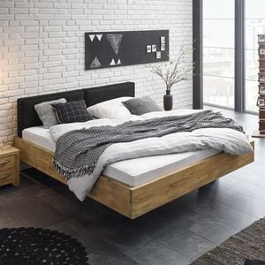 Bett Dourados Komfort Wildeiche Massivholz