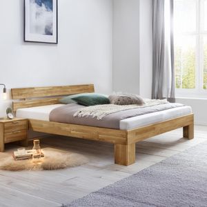 Bett Kanata Komfort Wildeiche Massivholz