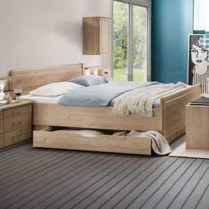 Bett Telford Komfort Eiche Dekor mit Schubkasten