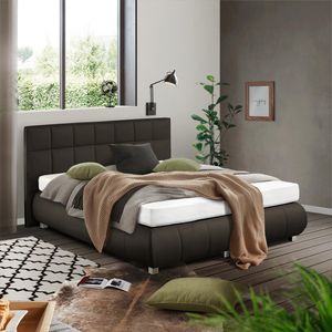 HOMELIV. Boxspringbett Seattle Kunstleder