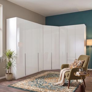 Eck-Kleiderschrank Esperia mit Beleuchtung