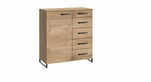 Kommode Mancos Eiche Dekor mit Schubladen