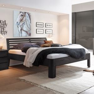 Bett Barcelona Eiche Massivholz