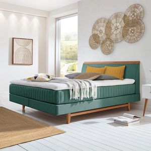 Boxspringbett Akela Eiche Webstoff