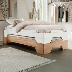 Stapelbett Narvik Buche Massivholz ohne Kopfteil