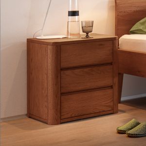 Nachttisch Lugo Eiche Massivholz H 56cm