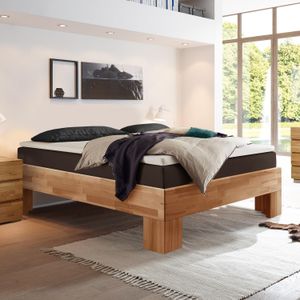 Boxspringbett Port-Louis Buche Massivholz ohne Kopfteil