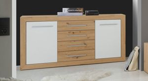 Sideboard Ermua Eiche Dekor mit Schubladen
