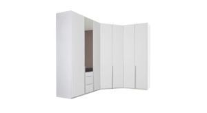 Eck-Kleiderschrank Ceprano mit Beleuchtung