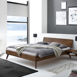 Bett Coraia Nussbaum Massivholz
