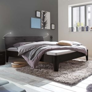 Bett Lugo Komfort Eiche Massivholz