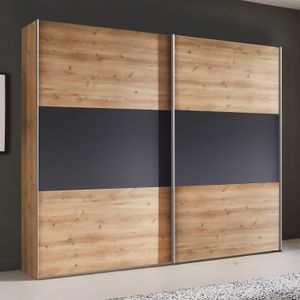 Schwebetüren-Kleiderschrank Marizo Eiche Dekor