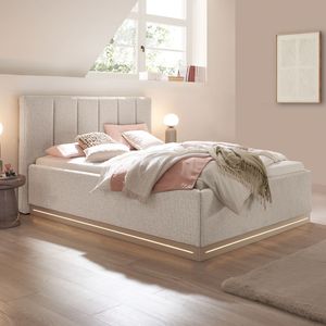 set one Polsterbett Franklin Kopfteil mit senkrechten Einzügen