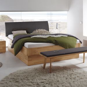 Bett Ballina Komfort Kernbuche Massivholz mit Bettkasten