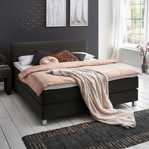 HOMELIV. Boxspringbett Ferryland Webstoff