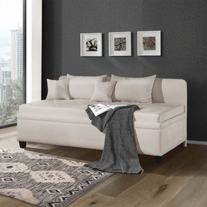 Sofaliege Kamina Microvelours mit Bettkasten