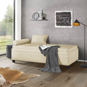 Relaxliege Kamina Microvelours mit Bettkasten