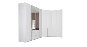 Eck-Kleiderschrank Ceprano mit Beleuchtung