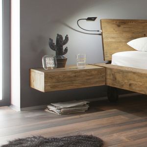Schwebenachttisch Quesada Wildeiche Massivholz