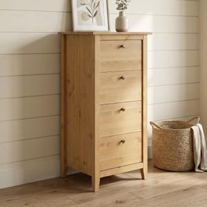 HOMELIV. Kommode Jerico Kiefer Massivholz mit Schubladen H 120cm