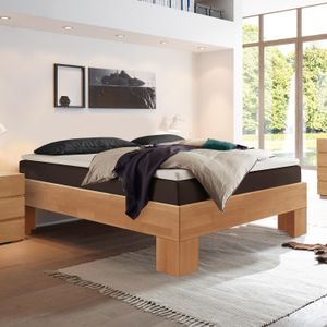 Boxspringbett Port-Louis Buche Massivholz ohne Kopfteil