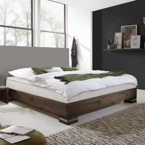 Boxspringbett Mexiana Wildeiche Massivholz ohne Kopfteil