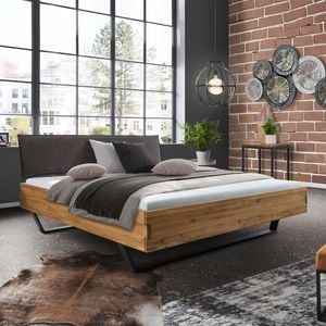 Bett Halesia Komfort Wildeiche Massivholz