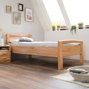 Seniorenbett Luise Komfort Kernbuche Massivholz