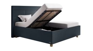 SCHLARAFFIA Polsterbett Verdi Komfort Microvelours/Webstoff mit Bettkasten und Lattenrost