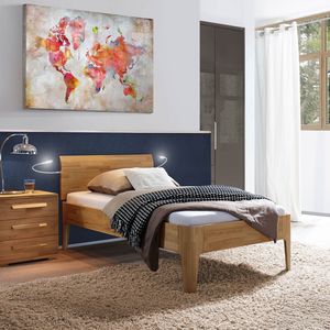 Einzelbett Baleira Komfort Kernbuche Massivholz