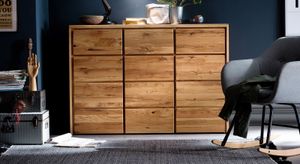 Kommode Lisana Wildeiche Massivholz