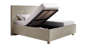 SCHLARAFFIA Polsterbett Verdi Komfort Microvelours/Webstoff mit Bettkasten und Lattenrost