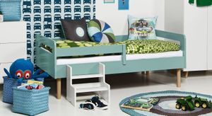 Kojenbett Kids Town Retro Buche teilmassiv mit Lattenrost