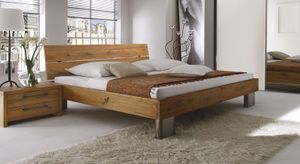 Bett Fuego Wildeiche Massivholz
