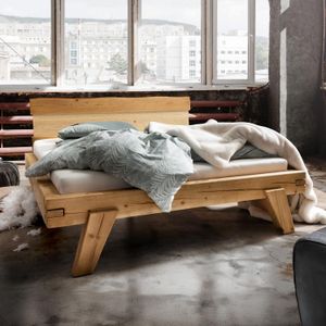 Balkenbett Tunja Komfort Fichte Massivholz