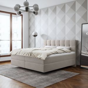 SCHLARAFFIA Boxspringbett Medea Webstoff/Microvelours