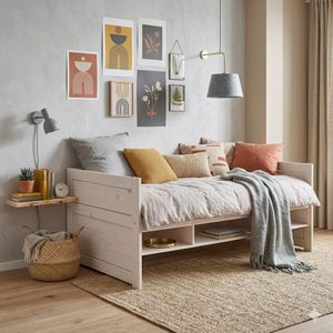 LIFETIME Sofa-Kojenbett Original Kiefer Massivholz mit Lattenrost und Schubkasten