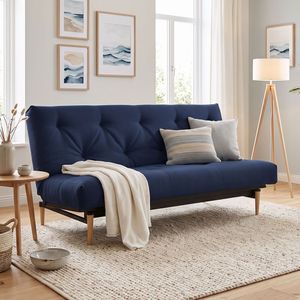 Schlafsofa Shapiro Webstoff mit Lattenrost und Aufbewahrungstuch