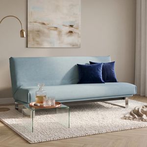 Schlafsofa Koshai Webstoff/Cord mit Lattenrost und Aufbewahrungstuch