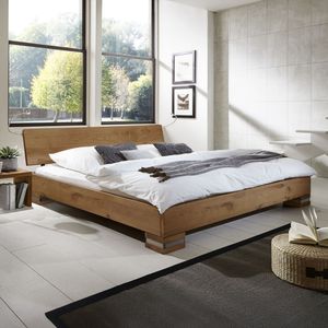 Bett Sillaro Wildeiche Massivholz