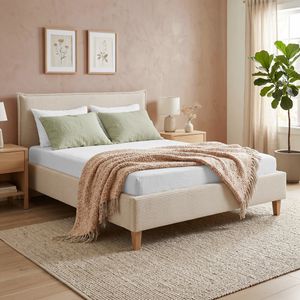 HOMELIV. Polsterbett Zibo Cord